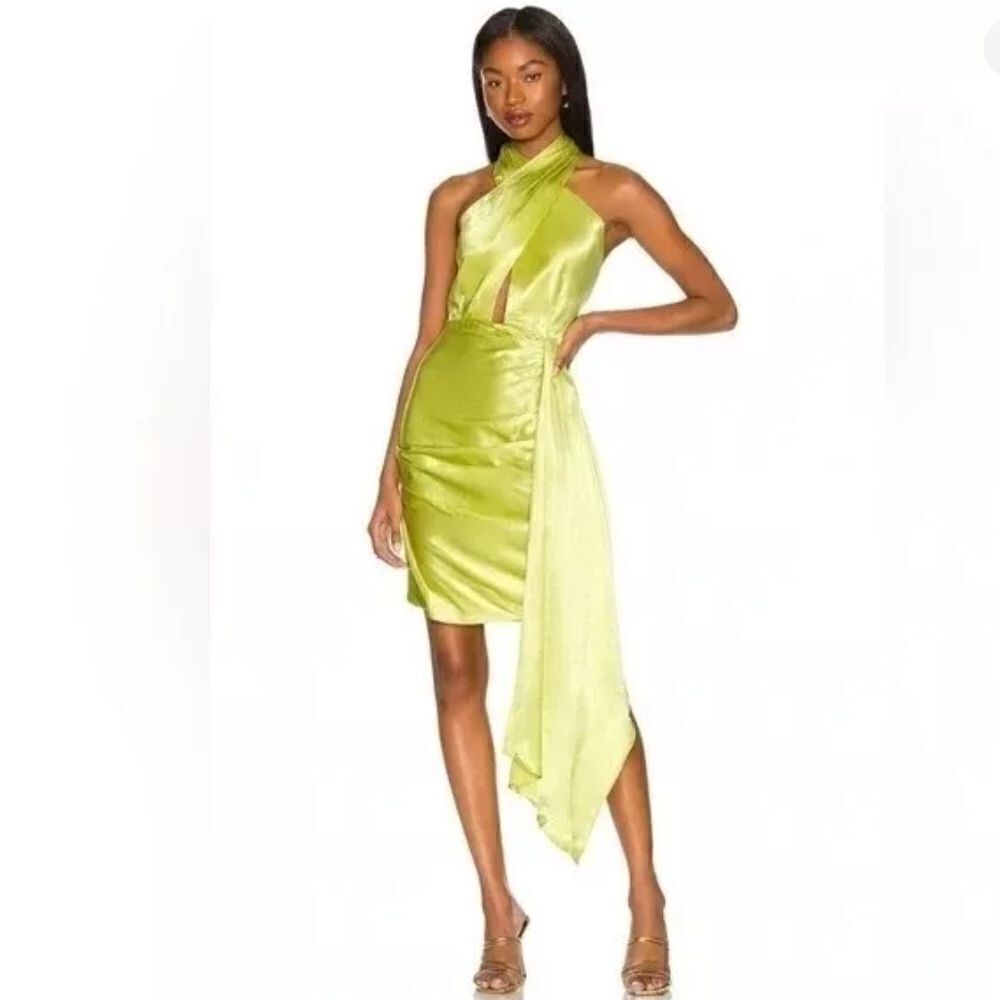 Elliatt Croatia Mini Dress in Citrus Size S